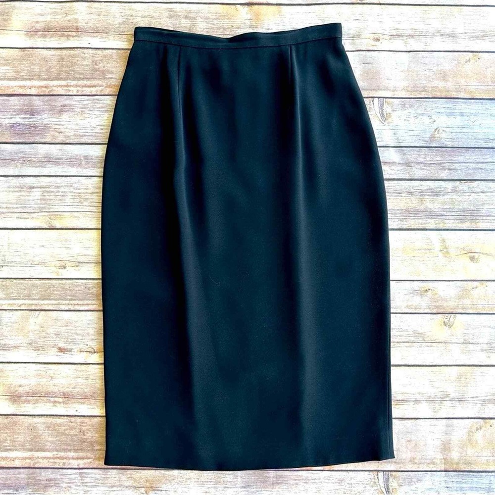 Vintage d'ore by Della Roufogali Fitted Lined Pencil Skirt Classic Midnight Blue